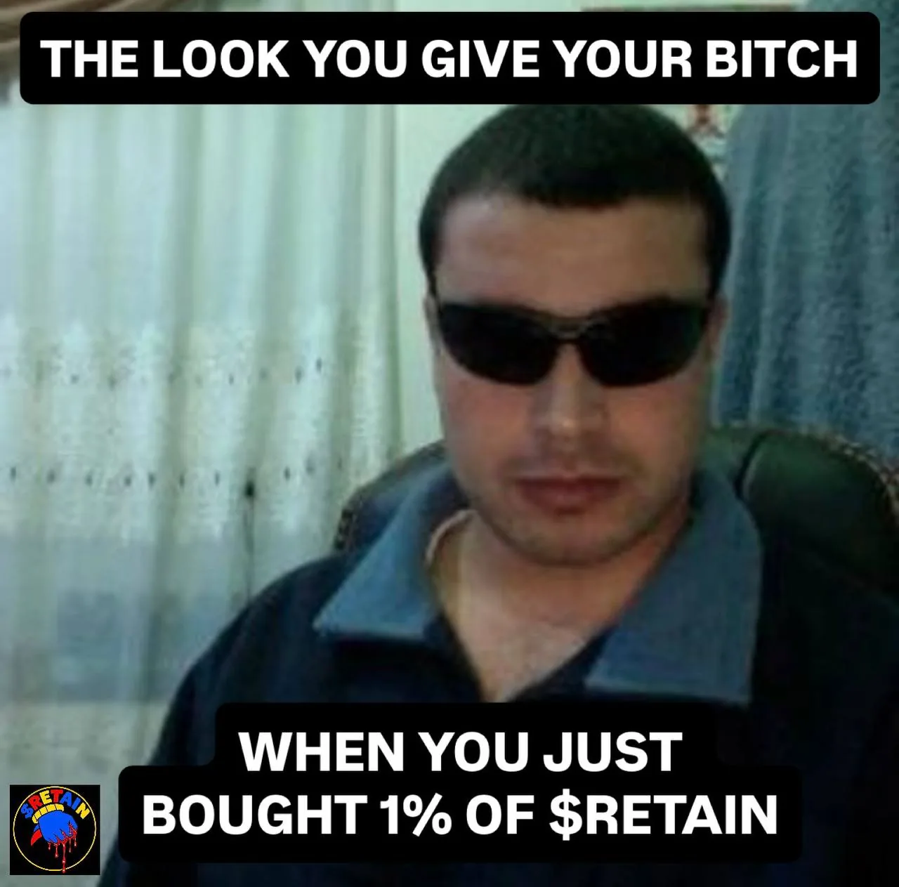 Reaction meme about buying one percent of the RETAIN supply